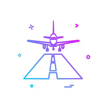 Seyahat simgesi tasarım vektörü