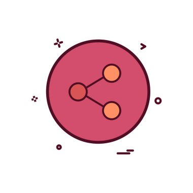 Paylaşım simge vektör tasarımı