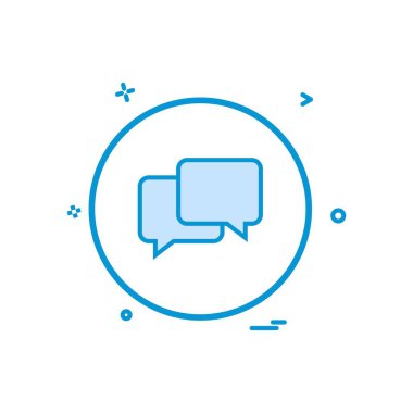 SMS sohbet simge vektör tasarımı