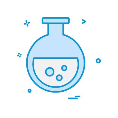 Şişesi simgesi tasarım, renkli vektör çizim