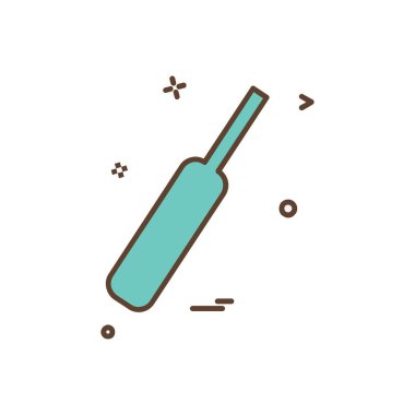 Kriket simge tasarlamak vektör 