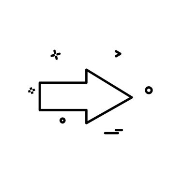 Ok simgesi tasarım vektörü