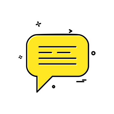 İletileri simge vektör beyaz arka plan üzerinde