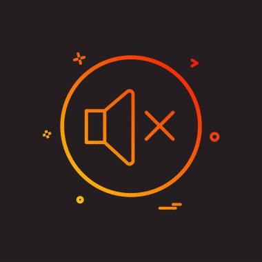 ses hacmi simge vektör tasarımı