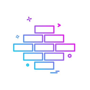 Duvar simge tasarlamak vektör