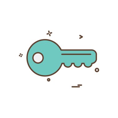 Anahtar simge tasarlamak vektör