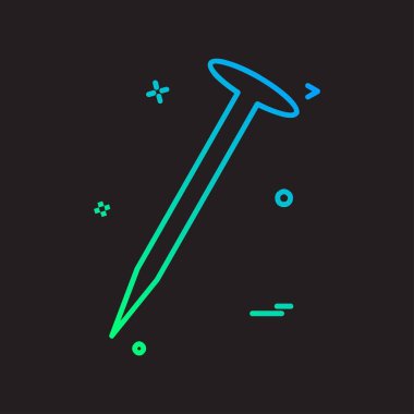 Çivi araçları dizayn vektörü