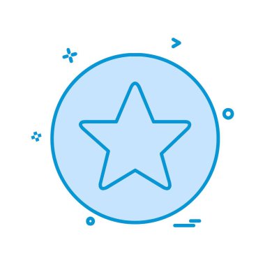 Yıldız simgesi tasarım vektörü 