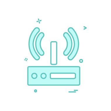 Wifi simge tasarım vektörü