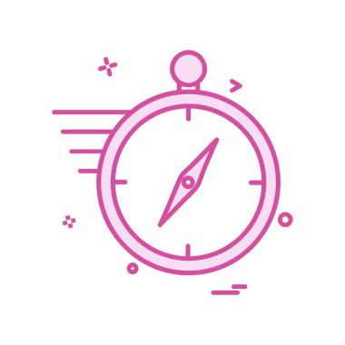 Pusula Simgesi Tasarım Vektörü 