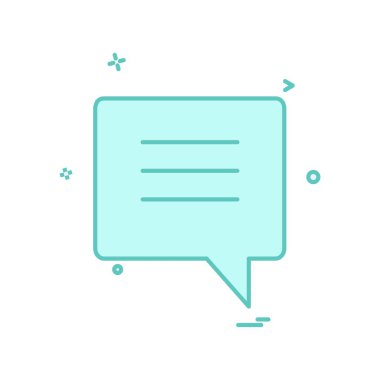 Sohbet simgesi tasarım vektörü