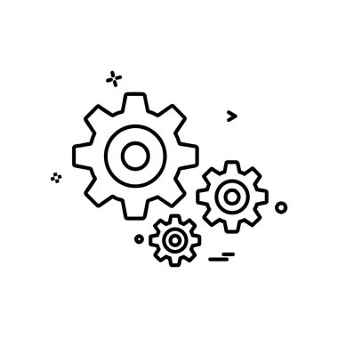 Vites simgesi tasarım vektörü