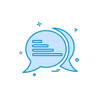 SMS metin simgesi vektör tasarımı hakkında konuş