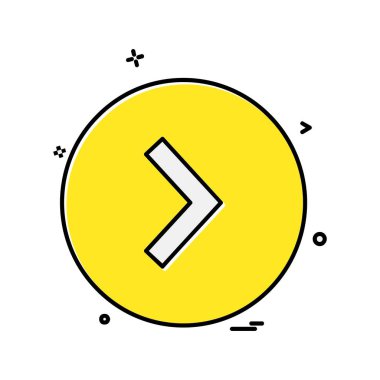 Sağ ok simge tasarlamak vektör