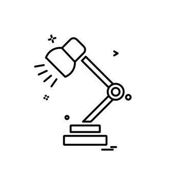 Masa lambası simge tasarlamak vektör 