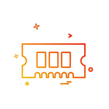 RAM simge tasarlamak vektör