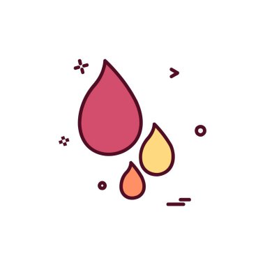 Damla simge tasarlamak vektör