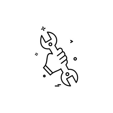 Donanım simgesi tasarım, vektör çizim araçları