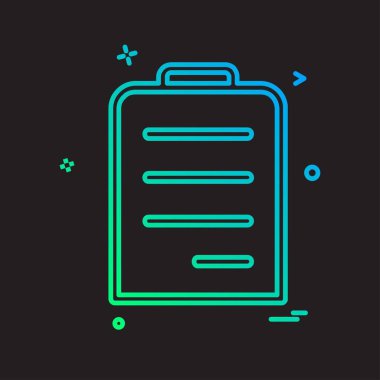 Dosya simgesi tasarım vektörü