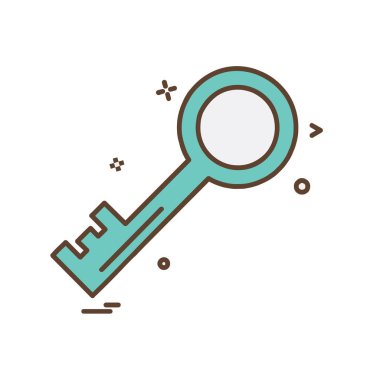 Anahtar simge tasarlamak vektör