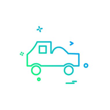 Kamyon simgesi tasarım vektörü