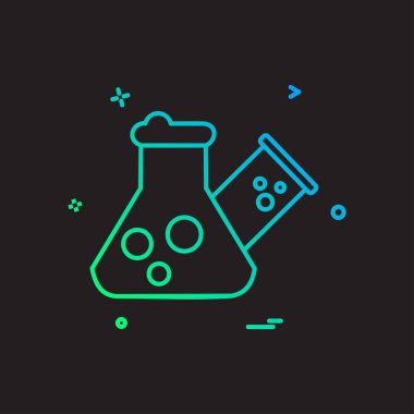 Şişesi simgesi tasarım, renkli vektör çizim