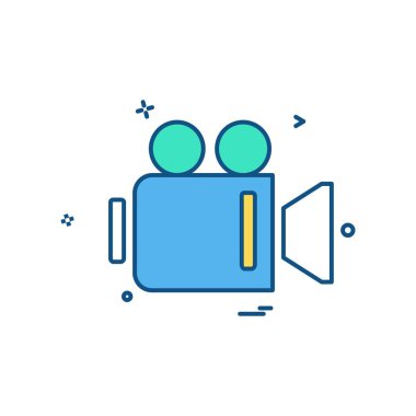 Kamera simgesi tasarım vektörü