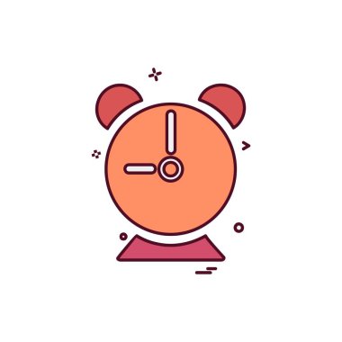 Saat simgesi tasarım vektörü