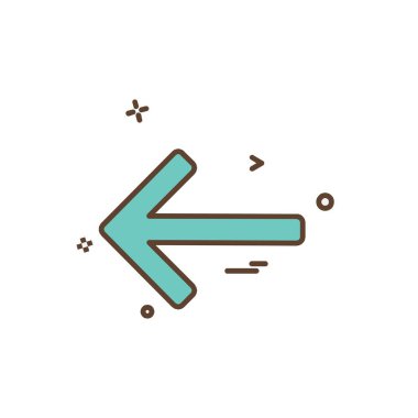 Ok simgesi tasarım vektörü