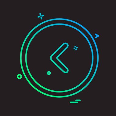 Ok simgesi tasarım vektörü