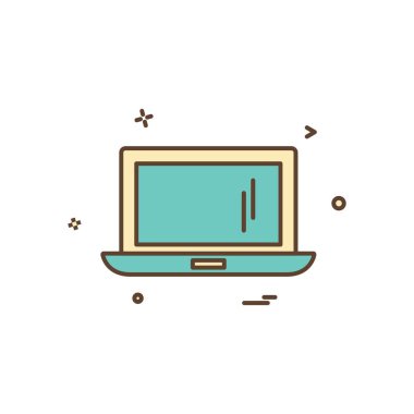 Bilgisayar simgesi tasarım vektörü