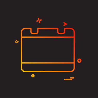 Takvim simge tasarlamak vektör 