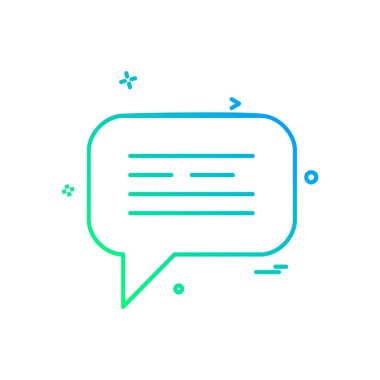 İletileri simge vektör beyaz arka plan üzerinde