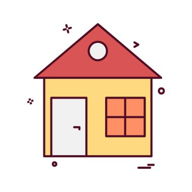 Ev simgesi tasarım vektörü