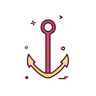 Çapa simge tasarlamak vektör