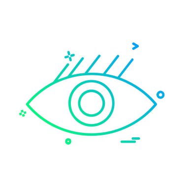 göz simgesi tasarım vektörü