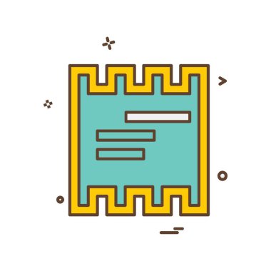 Dosya simgesi tasarım vektörü