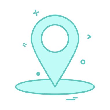 Gezinti simgesi tasarım, renkli vektör çizim