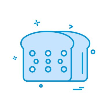 Gıda simgesi tasarım vektörü