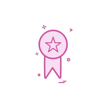 madalya simge tasarlamak vektör 