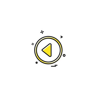 Çokluortam düğmeleri tasarım vektörü 