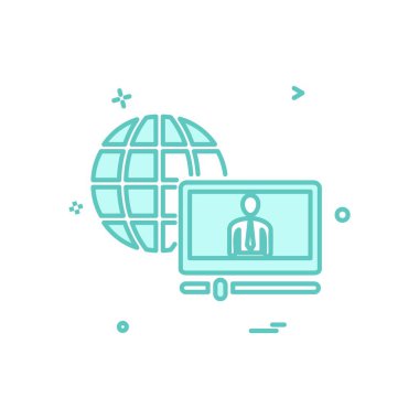 Küre simge tasarlamak vektör