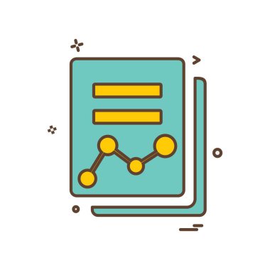 Dosya simgesi tasarım vektörü