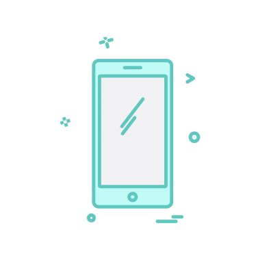 Mobil simge tasarım vektörü