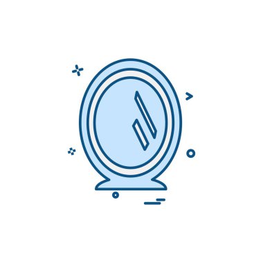 Mobilya simgesi tasarım, renkli vektör çizim