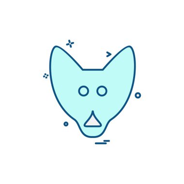 Hayvanlar simge tasarım vektörü 