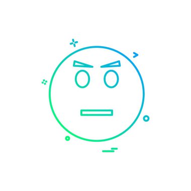 Emoji simgeleri tasarım vektörü 