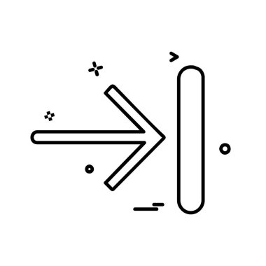 Sağ ok simge tasarlamak vektör