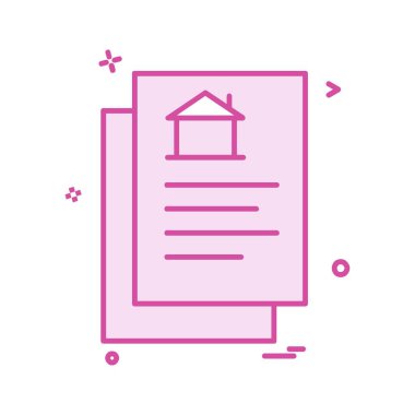 Emlak simge tasarlamak vektör