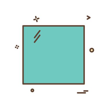 Kare simge tasarlamak vektör